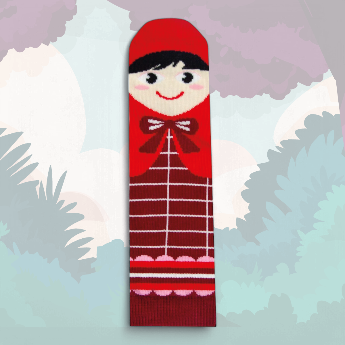 Chaussettes fantaisie PETIT CHAPERON ROUGE BAMBINS Coton bio 1