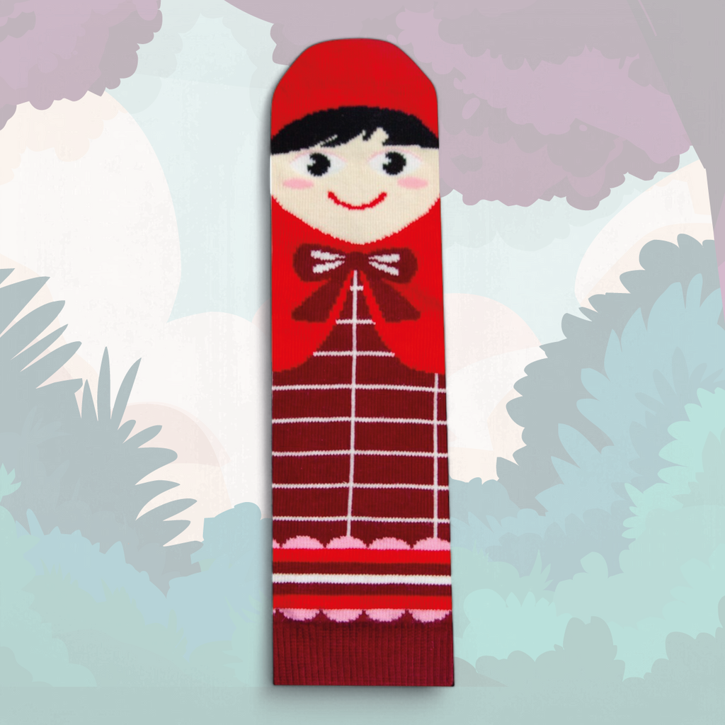 Chaussettes fantaisie PETIT CHAPERON ROUGE BAMBINS Coton bio 1