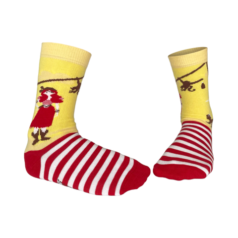 Chaussettes fantaisie PETITS SINGES DES CARAÏBES BAMBINS Coton bio 1