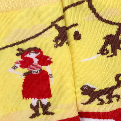 Chaussettes fantaisie PETITS SINGES DES CARAÏBES BAMBINS Coton bio 3
