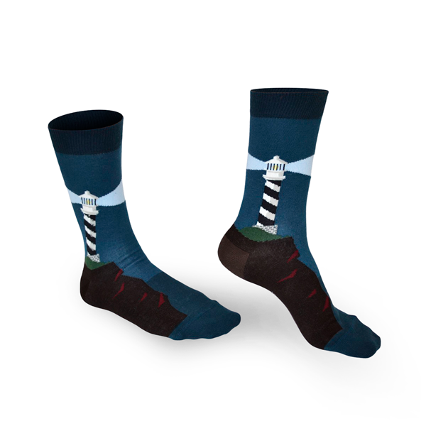Chaussettes fantaisie PHARE AWAY Coton bio 1