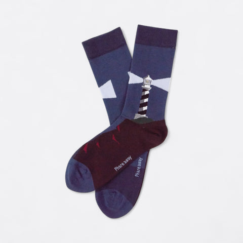 Chaussettes fantaisie PHARE AWAY Coton bio 1