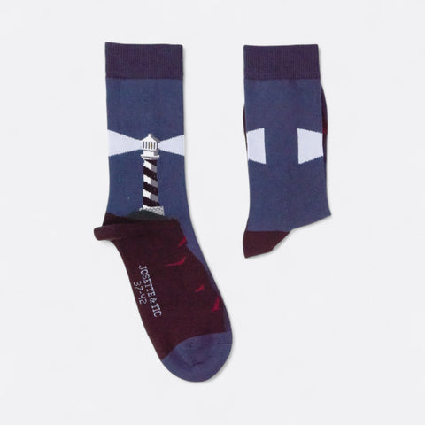 Chaussettes fantaisie PHARE AWAY Coton bio 2