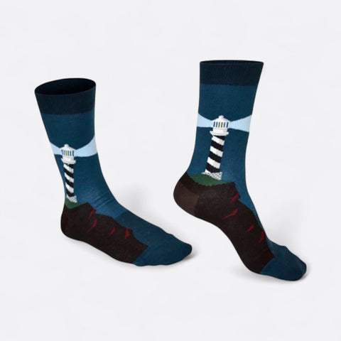 Chaussettes fantaisie PHARE AWAY Coton bio 3