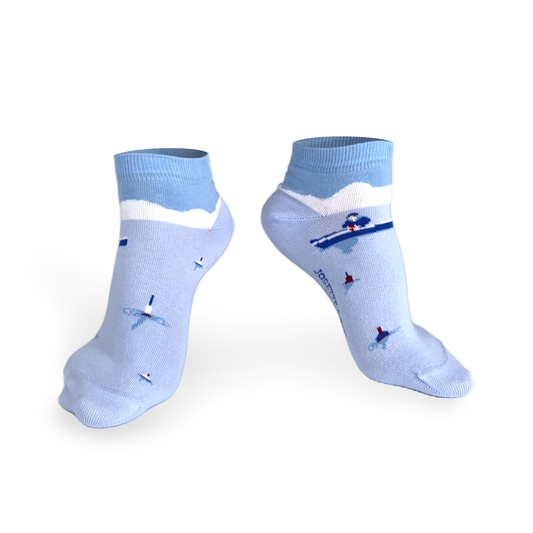 Chaussettes fantaisie PIÈGE EN EAUX TROUBLES COURTES Coton bio 1