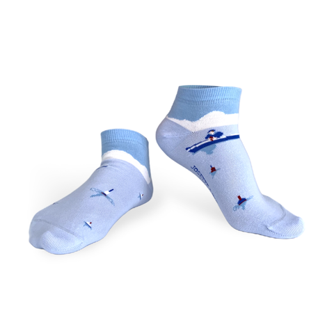 Chaussettes fantaisie PIÈGE EN EAUX TROUBLES COURTES Coton bio 3