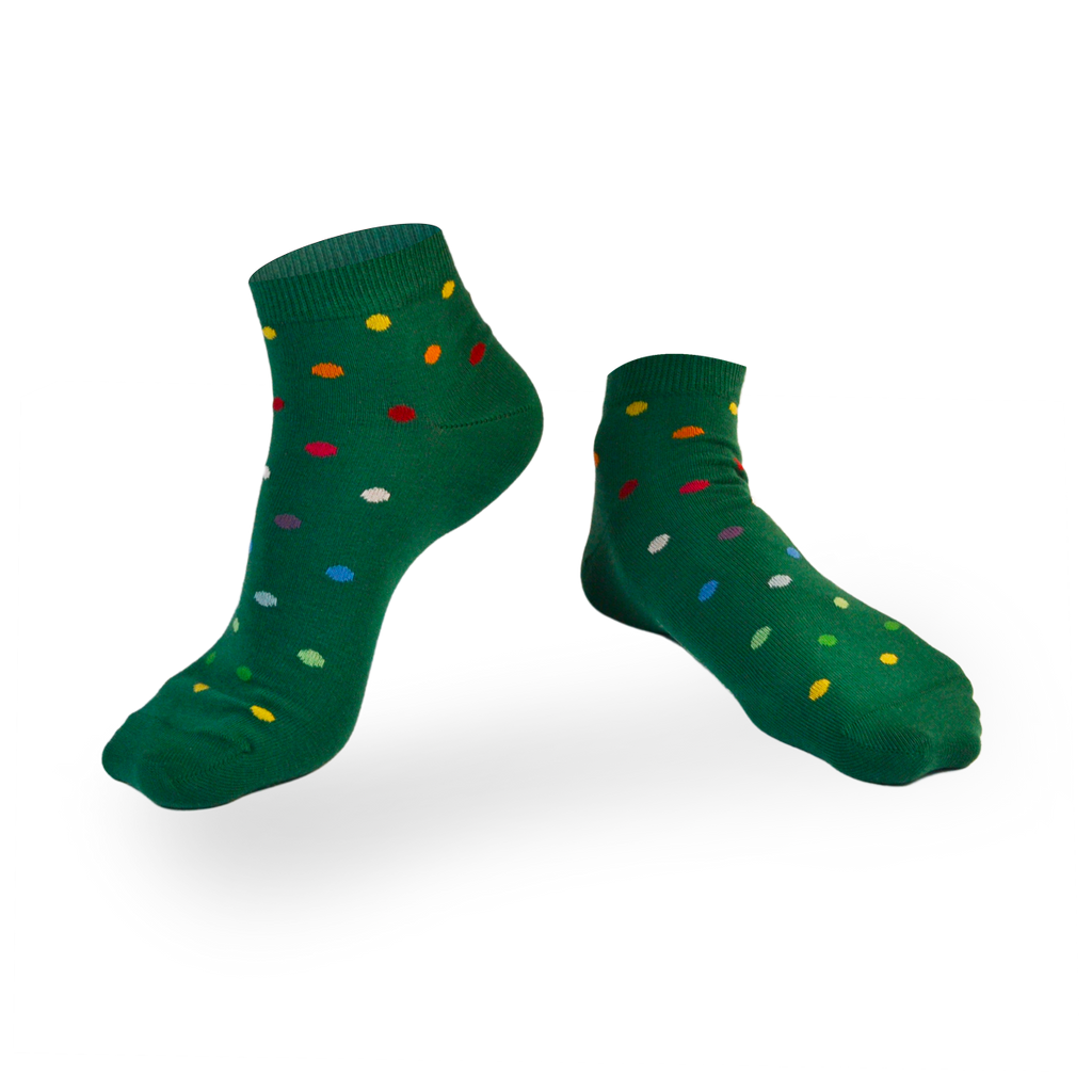 Chaussettes fantaisie POIS DE SENTEUR COURTES Coton bio 1