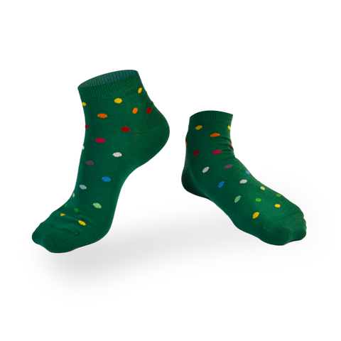 Chaussettes fantaisie POIS DE SENTEUR COURTES Coton bio 1