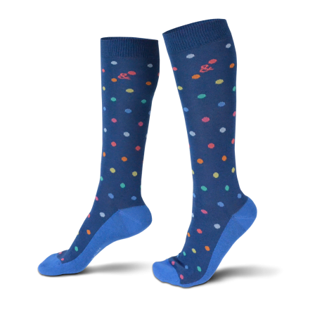 Chaussettes fantaisie POIS LEGER HAUTES Coton bio 1