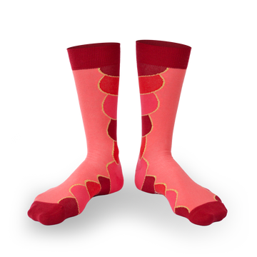 Chaussettes fantaisie PURÉE DE CARDINAL Coton bio 1