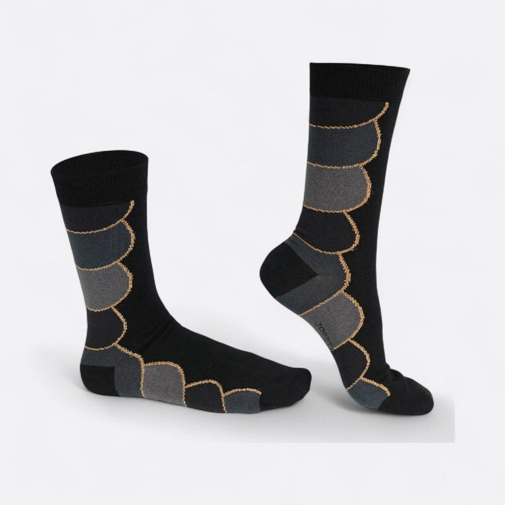 Chaussettes fantaisie PURÉE DE CORBEAU Coton bio 1