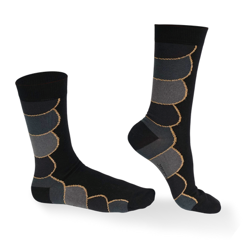 Chaussettes fantaisie PUREE DE CORBEAU Coton bio 1