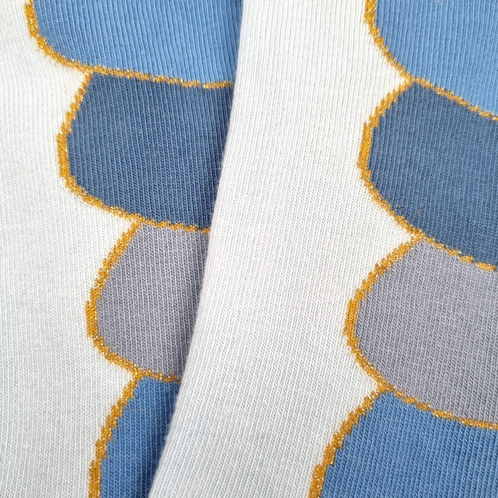 Chaussettes fantaisie PURÉE DE GEAI BLEU Coton bio 2