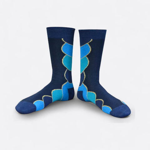 Chaussettes fantaisie PUREE DE PAONS Coton bio 3