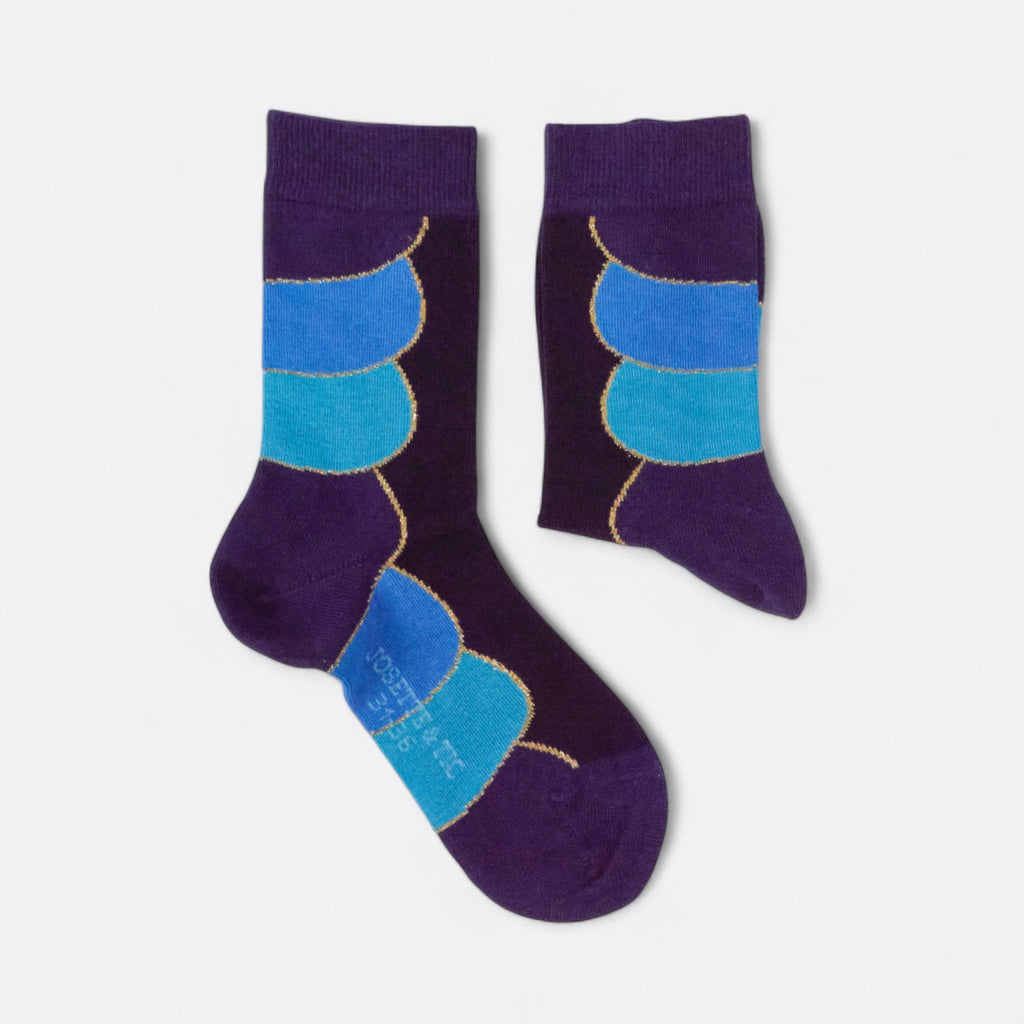 Chaussettes fantaisie PUREE DE PAONS Coton bio 2