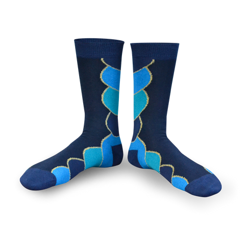 Chaussettes fantaisie PUREE DE PAONS Coton bio 1
