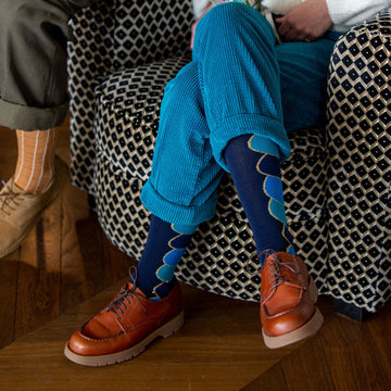Chaussettes fantaisie PURÉE DE PAONS Coton bio 1