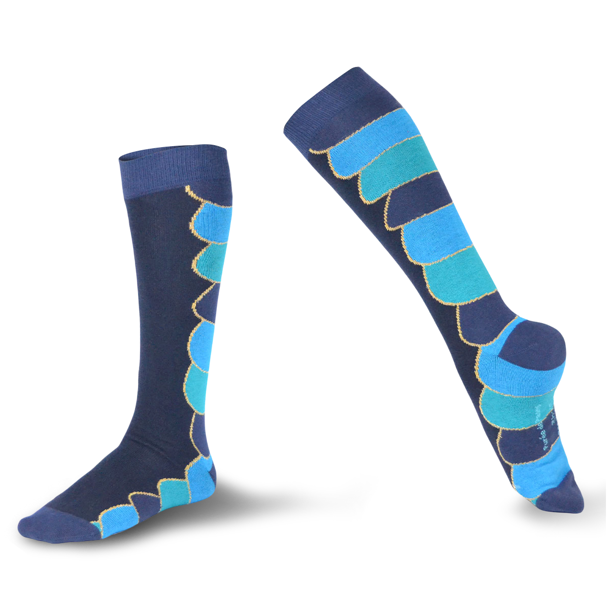 Chaussettes fantaisie PURÉE DE PAONS HAUTES Coton bio 1