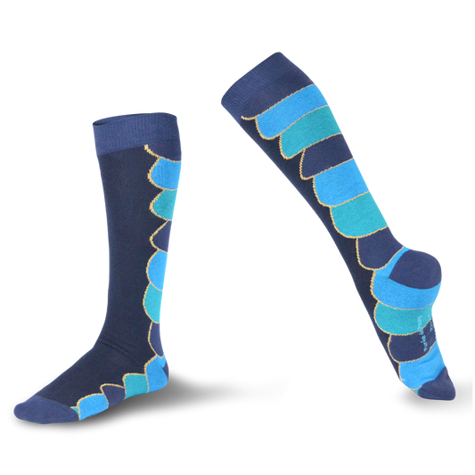 Chaussettes fantaisie PURÉE DE PAONS HAUTES Coton bio 1