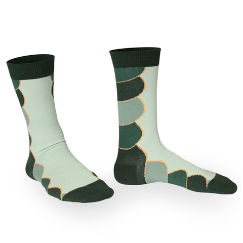 Chaussettes fantaisie PURÉE DE PIC-VERT Coton bio 1