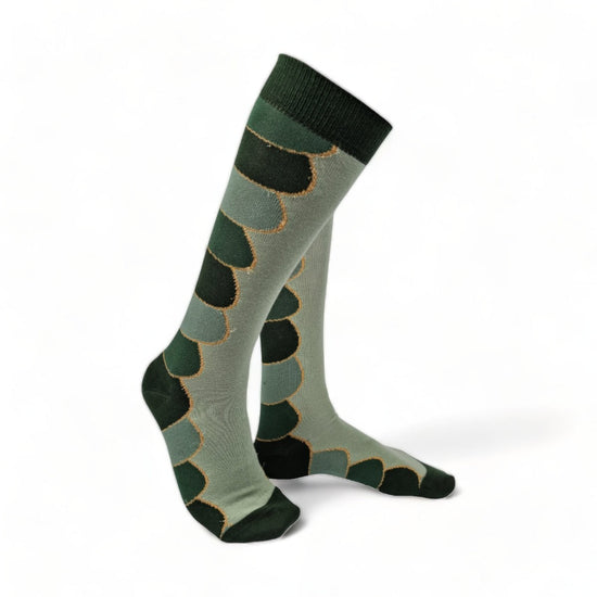 Chaussettes fantaisie PURÉE DE PIC-VERT HAUTES Coton bio 1