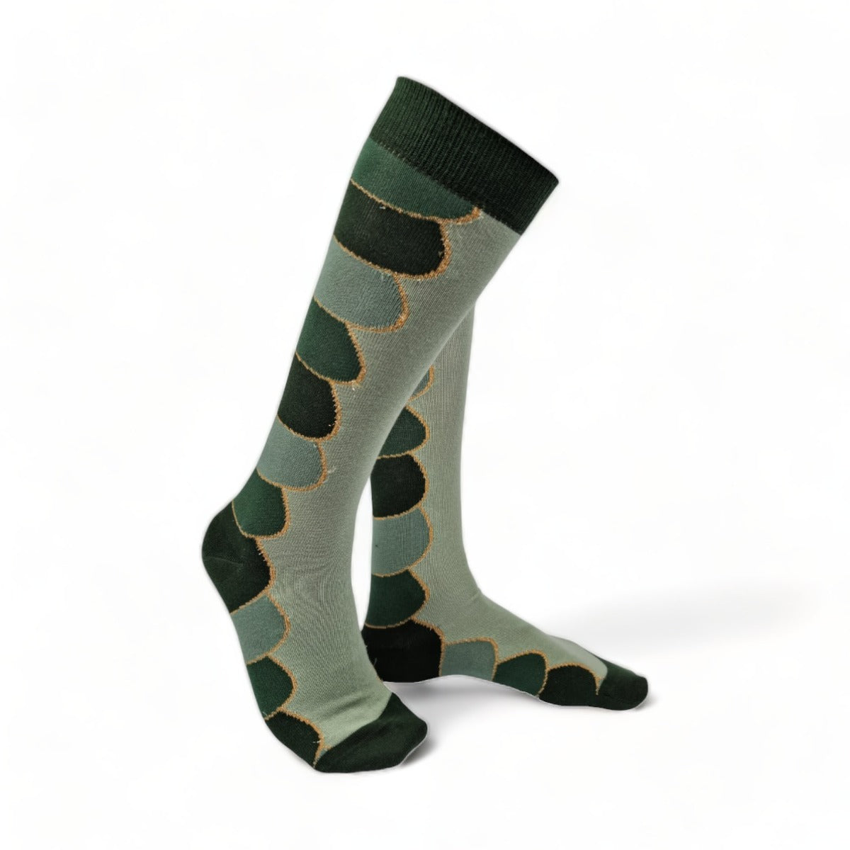 Chaussettes fantaisie PURÉE DE PIC-VERT HAUTES Coton bio 1