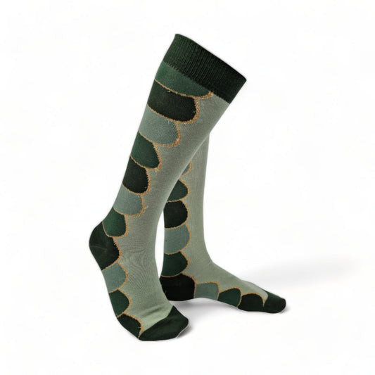 Chaussettes fantaisie PURÉE DE PIC-VERT HAUTES Coton bio 1