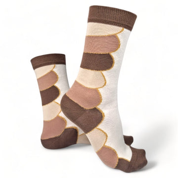 Chaussettes fantaisie PURÉE DE TOURTERELLE Coton bio 1