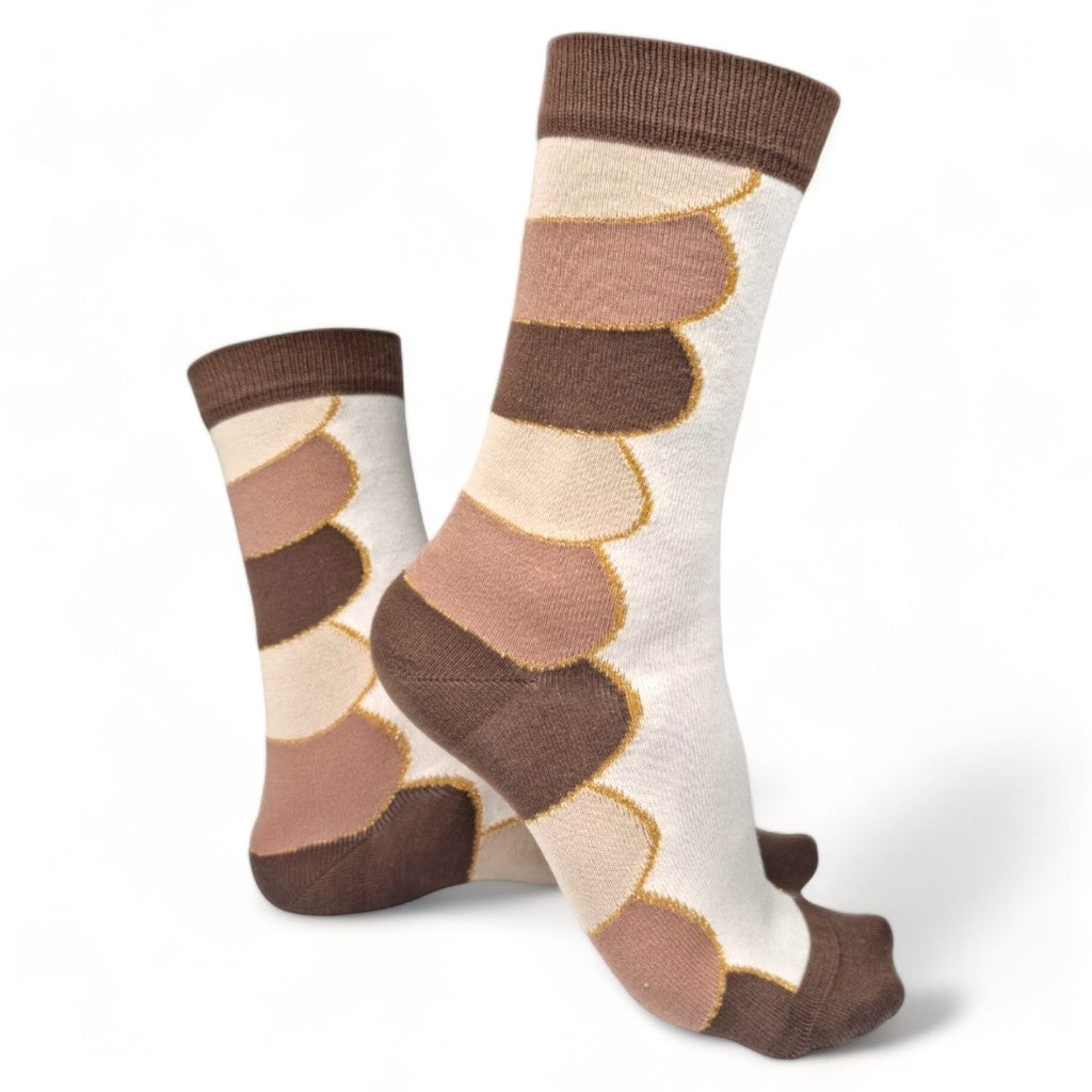 Chaussettes fantaisie PURÉE DE TOURTERELLE Coton bio 1