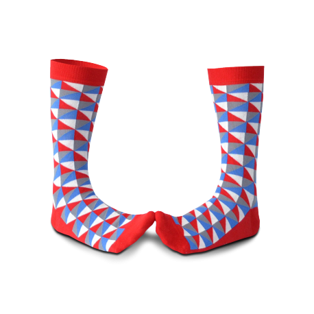 Chaussettes fantaisie PYTHAGORE Coton bio 1