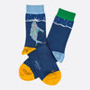 Chaussettes fantaisie QAJAQ BLANCHE Coton bio 1