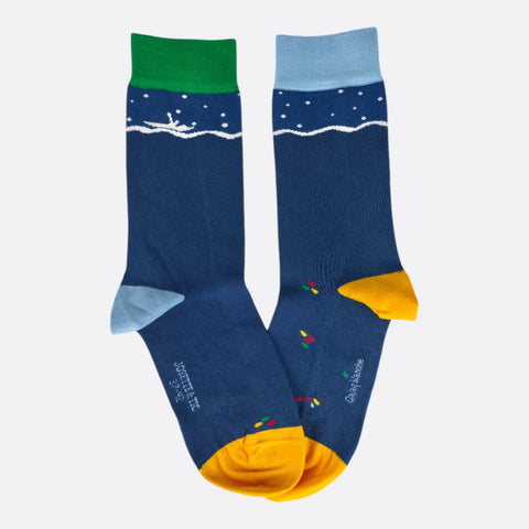 Chaussettes fantaisie QAJAQ BLANCHE Coton bio 3