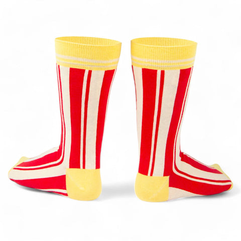 Chaussettes fantaisie QUI VEUT DU POP CORN ? Coton bio 4