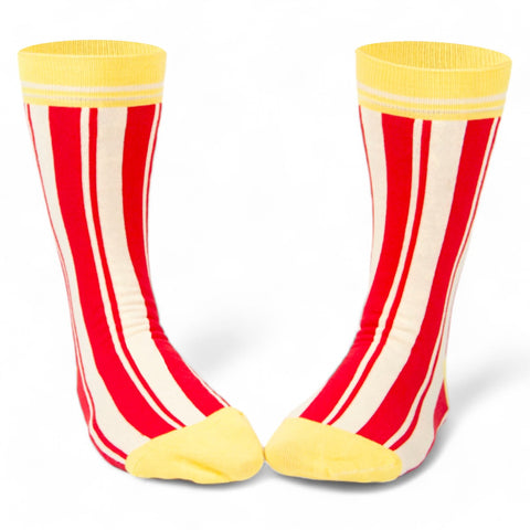 Chaussettes fantaisie QUI VEUT DU POP CORN ? Coton bio 3