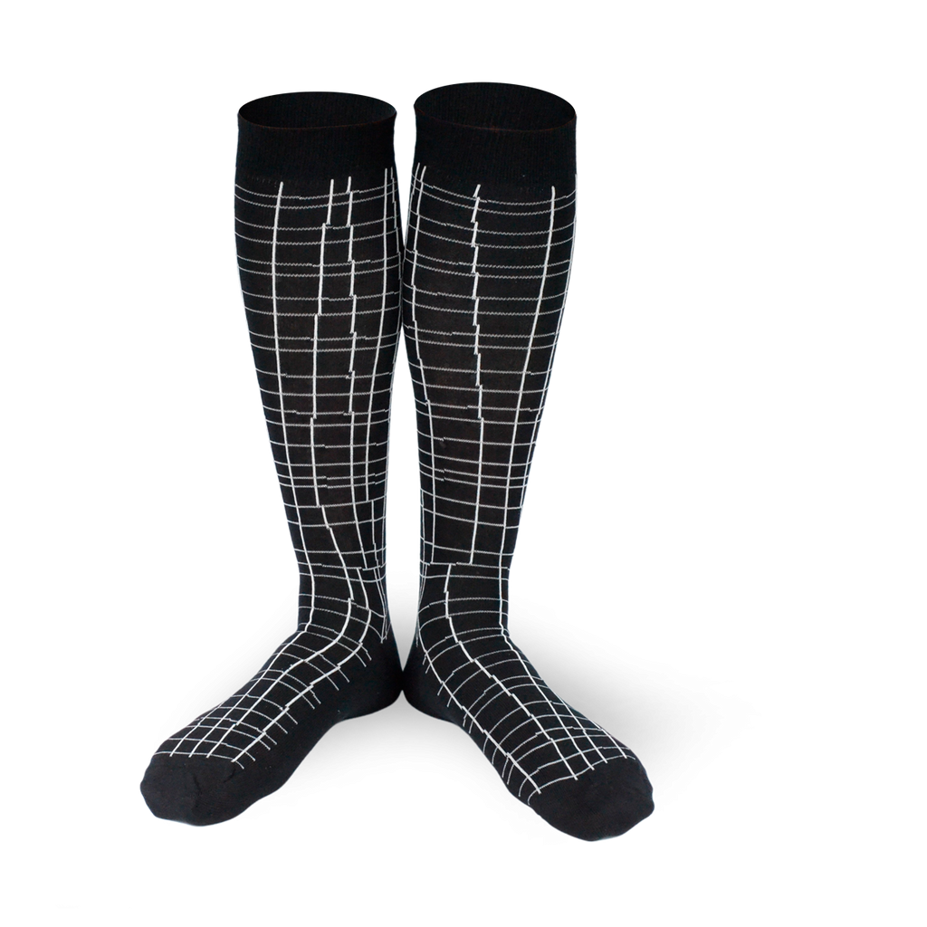 Chaussettes fantaisie RAYONS LUMINEUX HAUTE Coton bio 1