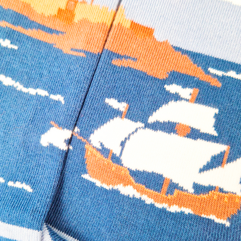 Chaussettes fantaisie RETOUR AU BERCAIL Coton bio 4