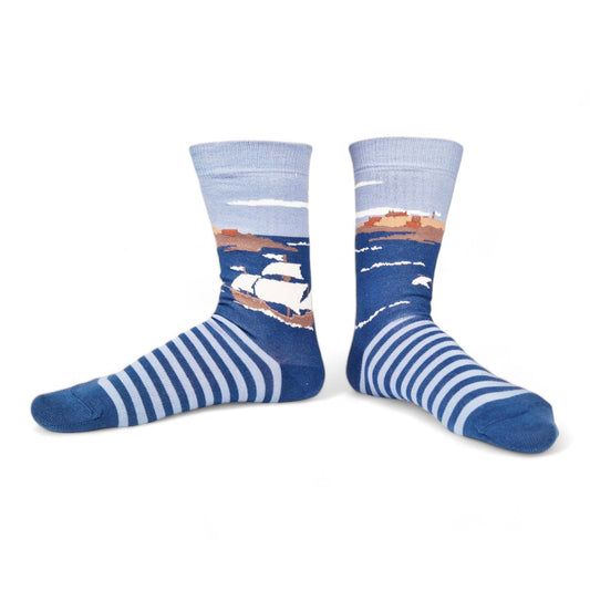 Chaussettes fantaisie RETOUR AU BERCAIL Coton bio 2