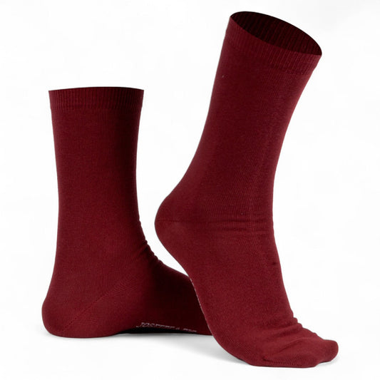 Chaussettes fantaisie ROUGE COMME UNE COCHENILLE Coton bio 1