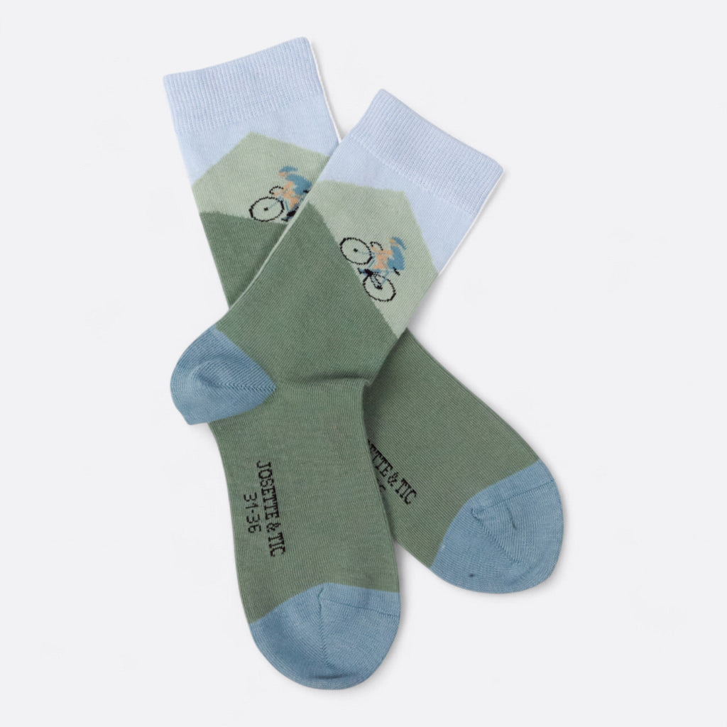 Chaussettes fantaisie ROULER À PIC Coton bio 1