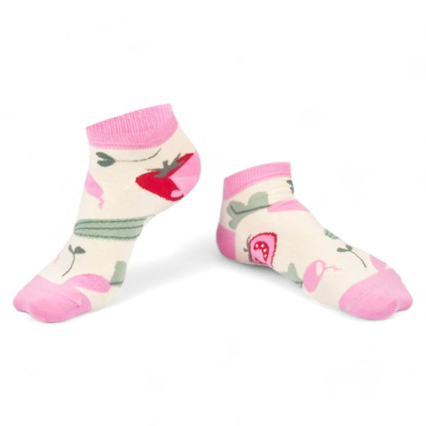 Chaussettes fantaisie SALADE FRAÎCHEUR COURTES Coton bio 1