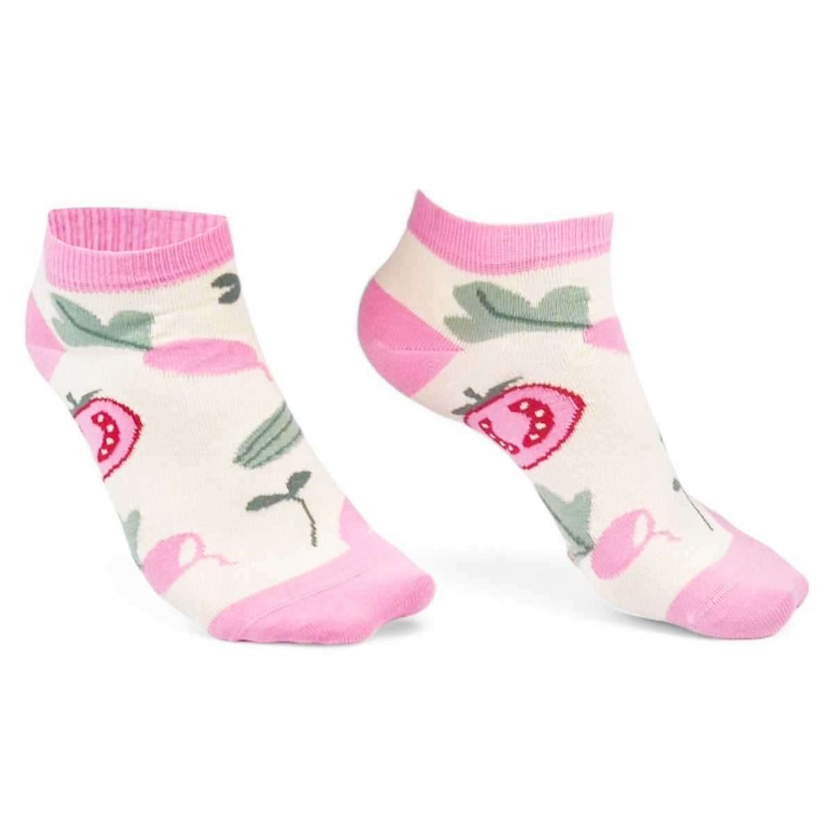 Chaussettes fantaisie SALADE FRAÎCHEUR COURTES Coton bio 3