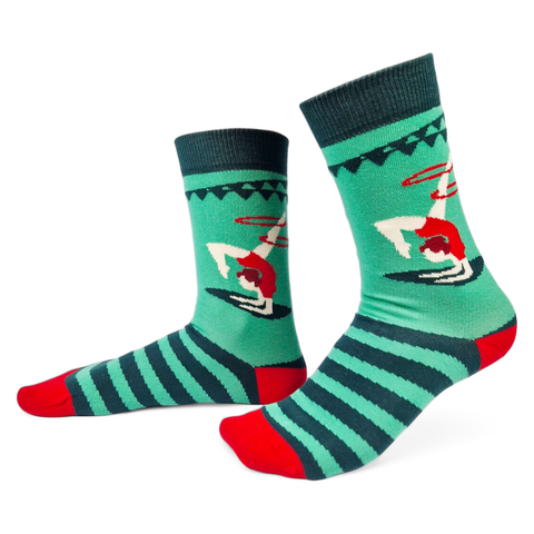 Chaussettes fantaisie SOIRÉE YOGA Coton bio 1