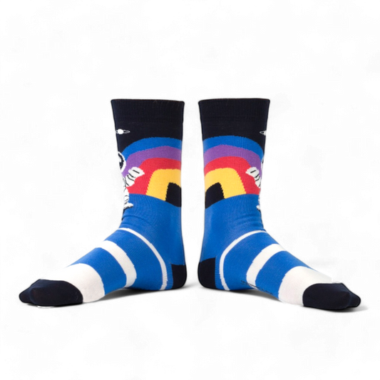 Chaussettes fantaisie SOMEWHERE CLOSE TO THE RAINBOW Coton bio 2