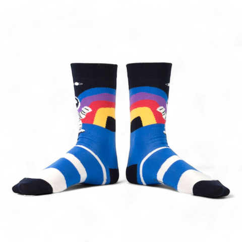 Chaussettes fantaisie SOMEWHERE CLOSE TO THE RAINBOW Coton bio 2