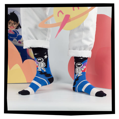 Chaussettes fantaisie SOMEWHERE CLOSE TO THE RAINBOW Coton bio 3