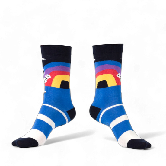 Chaussettes fantaisie SOMEWHERE CLOSE TO THE RAINBOW Coton bio 4