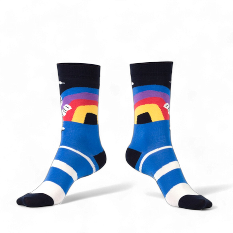 Chaussettes fantaisie SOMEWHERE CLOSE TO THE RAINBOW Coton bio 4