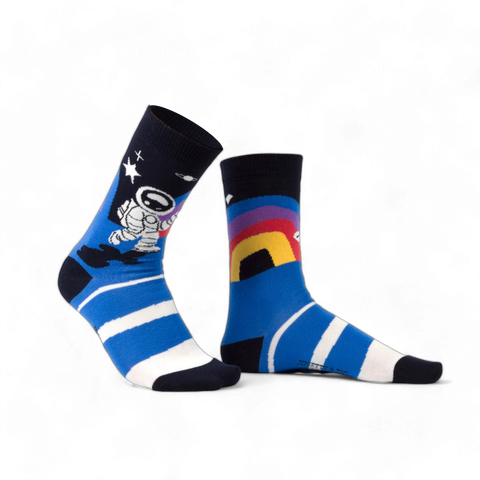 Chaussettes fantaisie SOMEWHERE CLOSE TO THE RAINBOW Coton bio 1