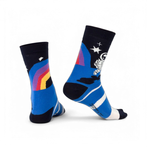 Chaussettes fantaisie SOMEWHERE CLOSE TO THE RAINBOW Coton bio 8