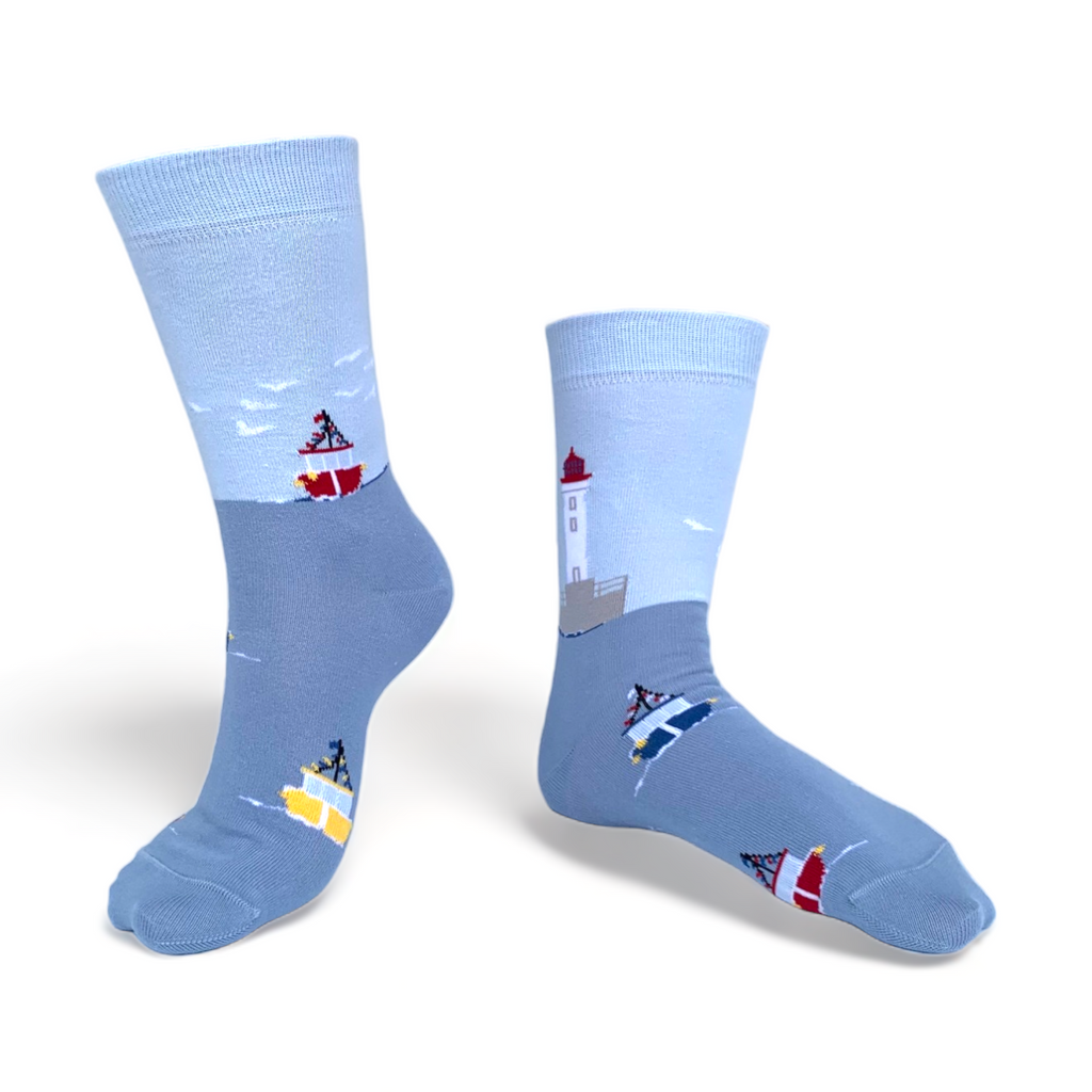 Chaussettes fantaisie SORTIE EN MER Coton bio 1